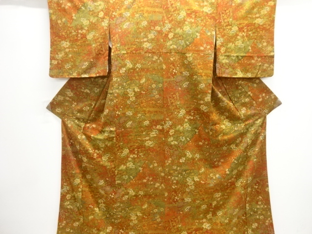 JAPANESE KIMONO / KOMON / FLORAL PLANTS